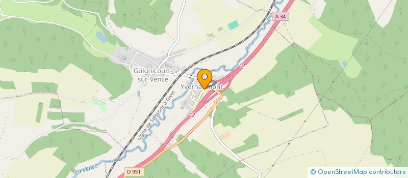 localisation de l'entreprise HMSP 08  YVERNAUMONT