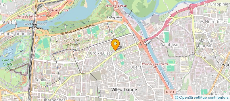 localisation de l'entreprise HMT DECORATION  VILLEURBANNE