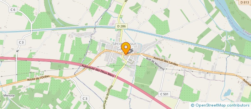 localisation de l'entreprise HMTP à SERIGNAC-SUR-GARONNE