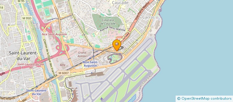 localisation de l'entreprise HMVA 1  NICE