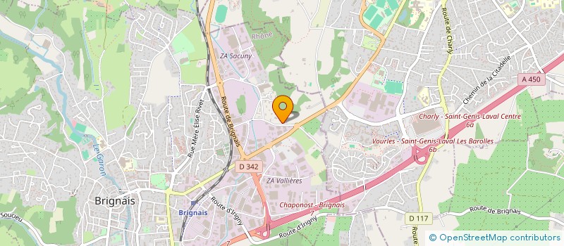 localisation de l'entreprise HMVL  BRIGNAIS