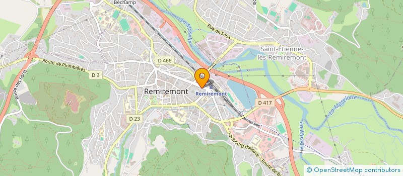 localisation de l'entreprise HMW  REMIREMONT