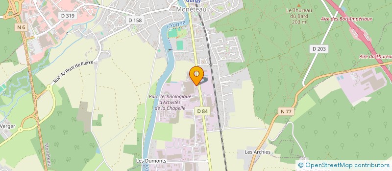 localisation de l'entreprise HMY à MONETEAU