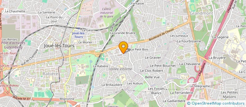 localisation de l'entreprise HMY  JOUE-LES-TOURS