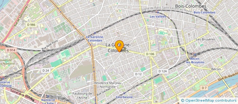 localisation de l'entreprise HMZTAXI  LA GARENNE-COLOMBES