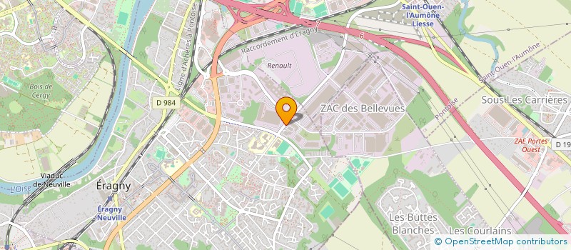 localisation de l'entreprise HN CARS  ERAGNY