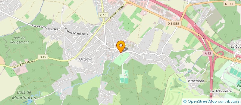 localisation de l'entreprise HN FINANCE à ORGEVAL