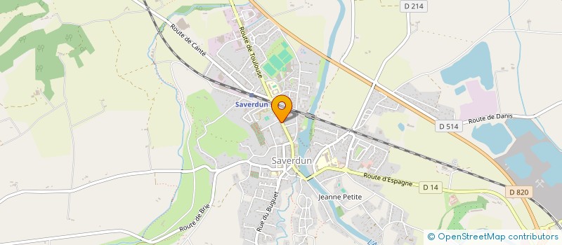 localisation de l'entreprise HN IMMO à SAVERDUN