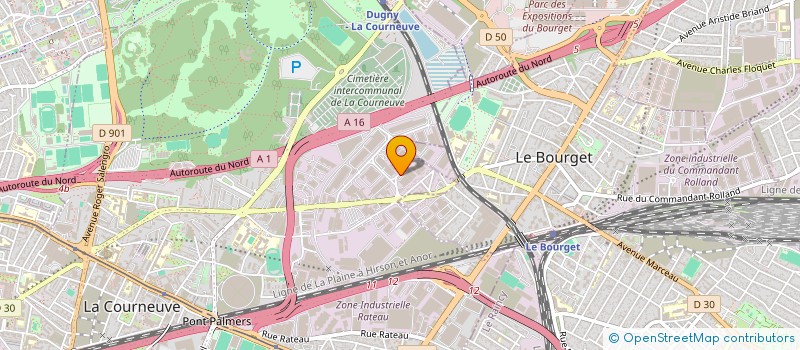 localisation de l'entreprise HN ISO-BAT à LA COURNEUVE