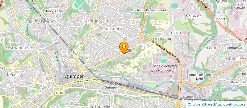 localisation de l'entreprise HN TRAD 29 à QUIMPER