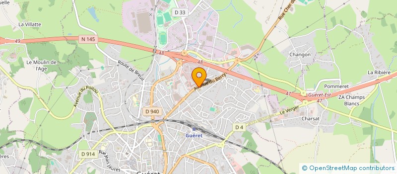 localisation de l'entreprise HNATIUK ET NEGRESCU à GUERET