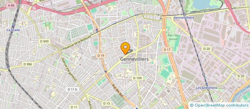 localisation de l'entreprise HNAYTI à GENNEVILLIERS