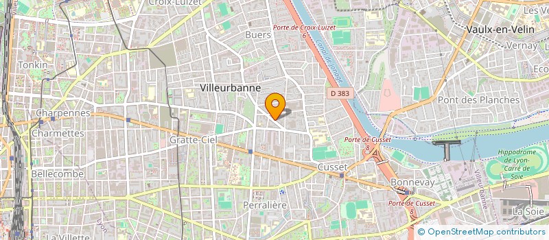 localisation de l'entreprise HNB  VILLEURBANNE