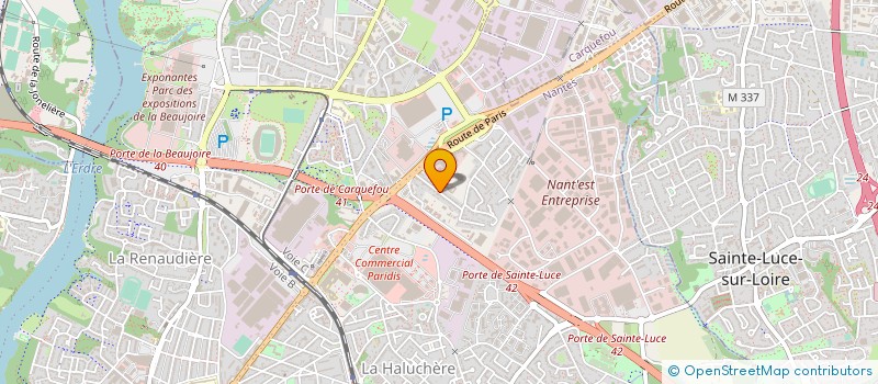 localisation de l'entreprise HNB TRANSPORTS à NANTES