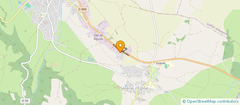 localisation de l'entreprise HNF AVENIR  LAISSAC-SEVERAC L'EGLISE