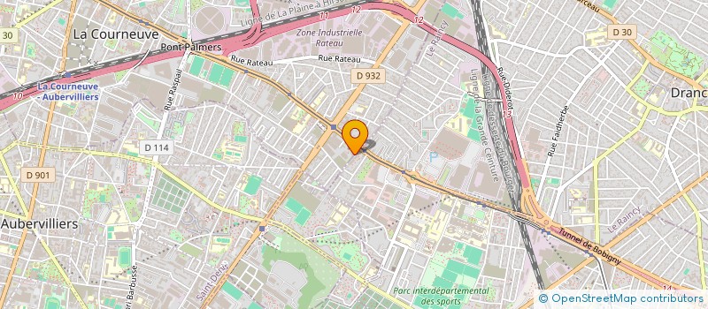 localisation de l'entreprise HNG à LA COURNEUVE