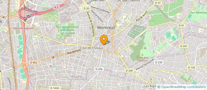 localisation de l'entreprise HNIDA TELECOM à MONTREUIL