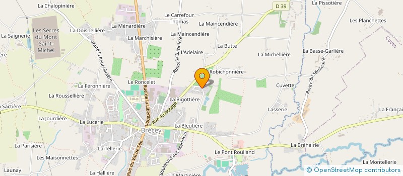 localisation de l'entreprise HNLF  BRECEY