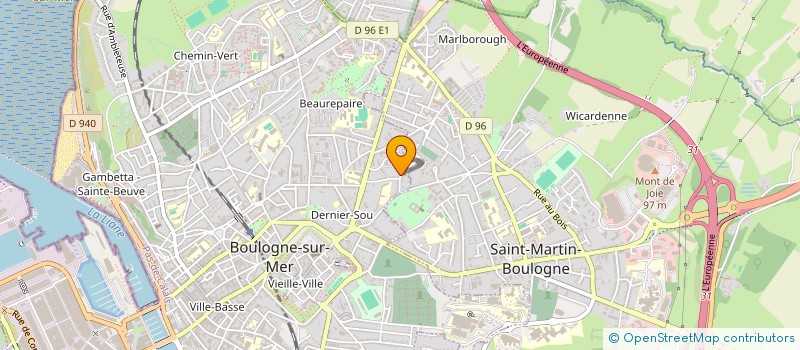 localisation de l'entreprise HNM  BOULOGNE-SUR-MER