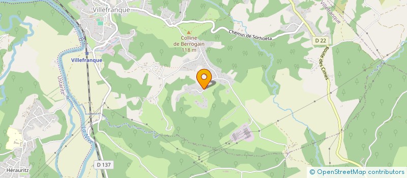 localisation de l'entreprise HNM  VILLEFRANQUE