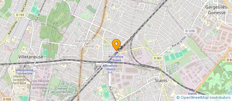localisation de l'entreprise HNM à PIERREFITTE-SUR-SEINE