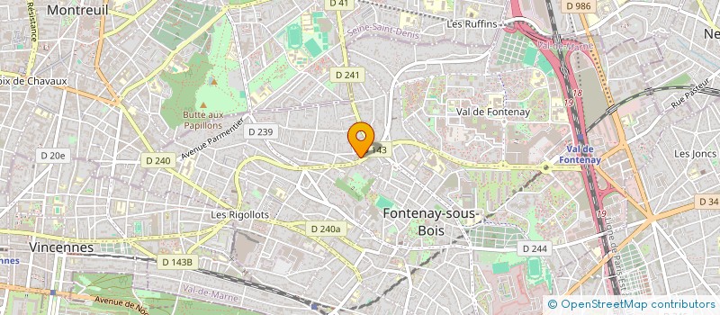 localisation de l'entreprise HNP CYCLES à FONTENAY-SOUS-BOIS