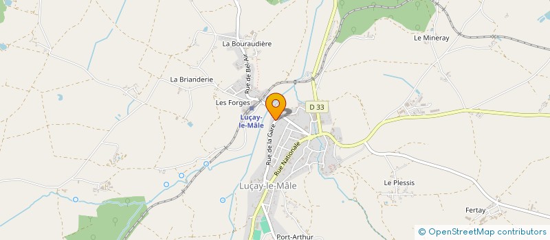 localisation de l'entreprise HNR SPORT à LUCAY-LE-MALE