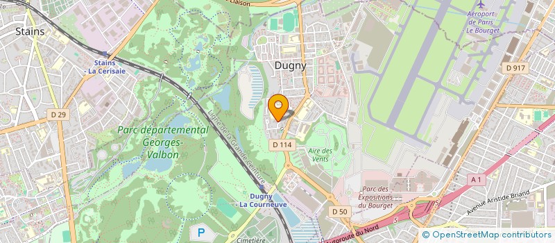 localisation de l'entreprise HNS TRANSPORT à DUGNY