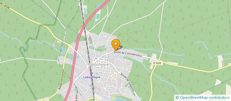 localisation de l'entreprise HNT40  LABOUHEYRE