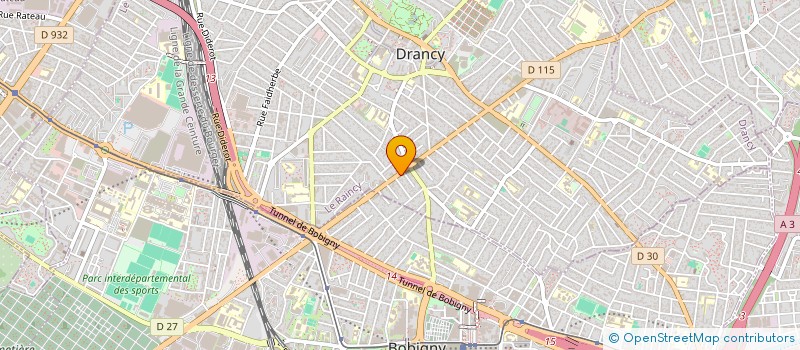 localisation de l'entreprise HNY à DRANCY