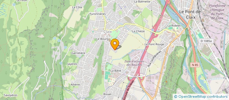 localisation de l'entreprise HNY SAS  CLAIX