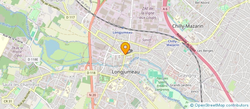 localisation de l'entreprise HO & CHENG à LONGJUMEAU