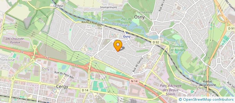 localisation de l'entreprise HO DESIGN 1 à OSNY