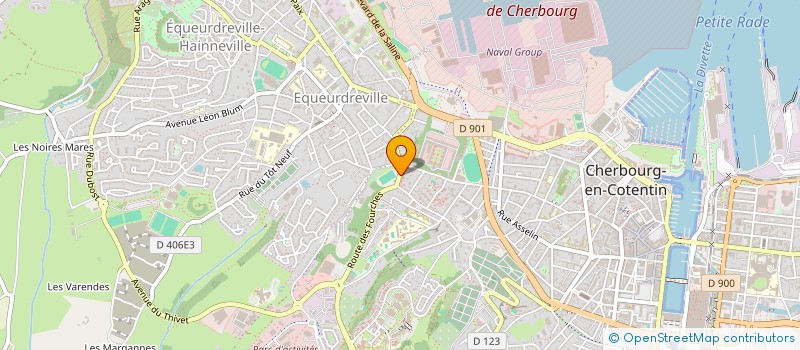 localisation de l'entreprise HO ET S  CHERBOURG-EN-COTENTIN