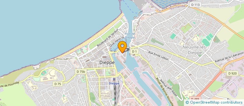 localisation de l'entreprise HO FRUITS DE LA MER à DIEPPE