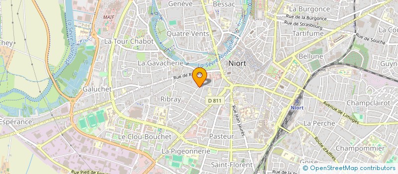 localisation de l'entreprise HO'IMMO à NIORT