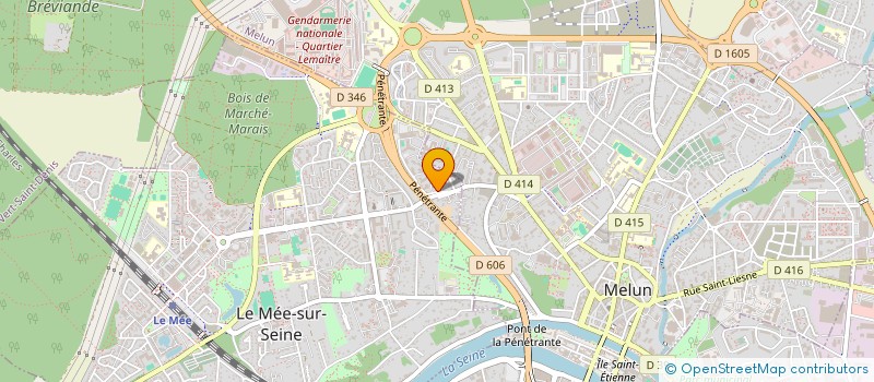 localisation de l'entreprise HO'MARCHE FRAIS à LE MEE-SUR-SEINE