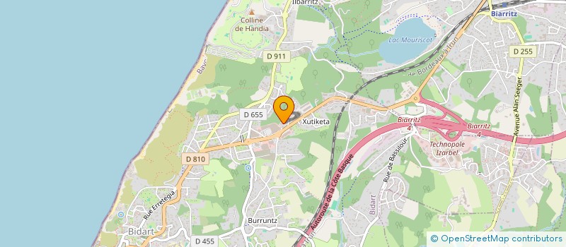 localisation de l'entreprise HO5 à BIDART