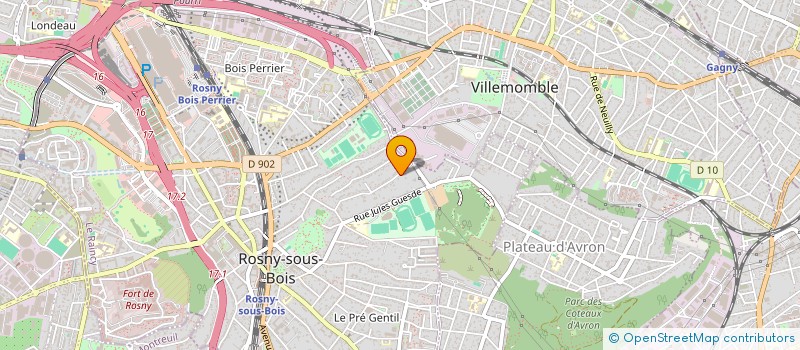 localisation de l'entreprise HOA à ROSNY-SOUS-BOIS