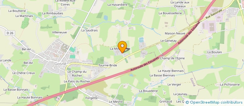 localisation de l'entreprise HOARAU CARRELAGE  SAINT-AUBIN-DU-CORMIER