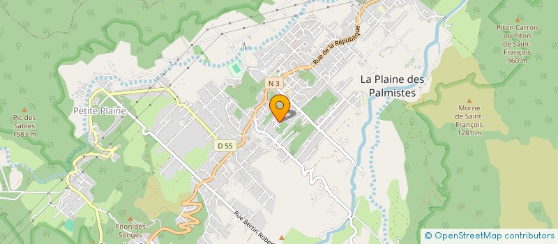 localisation de l'entreprise HOARAU CORP à LA PLAINE-DES-PALMISTES