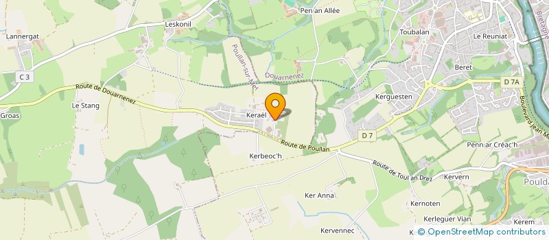 localisation de l'entreprise HOARAU MADLOC  POULLAN-SUR-MER