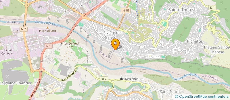 localisation de l'entreprise HOARAU MOELLON TRAVAUX RENOVATION  LA POSSESSION