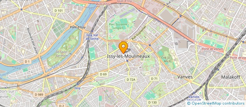 localisation de l'entreprise HOATECH à ISSY-LES-MOULINEAUX
