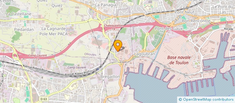 localisation de l'entreprise HOAZUR  OLLIOULES