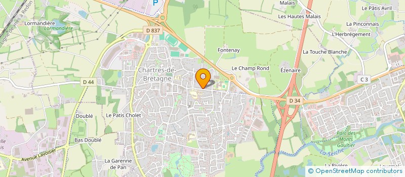 localisation de l'entreprise HOB'S SPACE  CHARTRES-DE-BRETAGNE