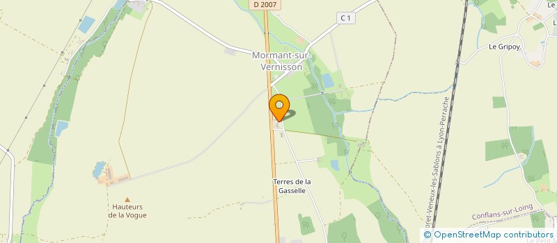 localisation de l'entreprise HOBA à MORMANT-SUR-VERNISSON