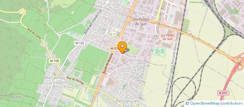 localisation de l'entreprise HOBACO à MARSANNAY-LA-COTE