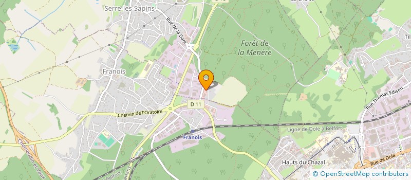 localisation de l'entreprise HOBACO  SERRE-LES-SAPINS