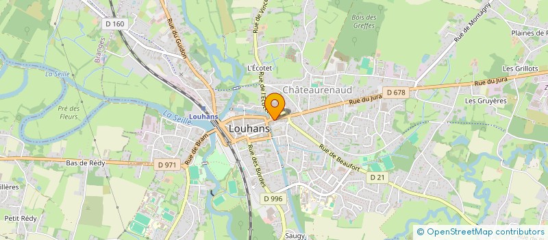 localisation de l'entreprise HOBAR à LOUHANS